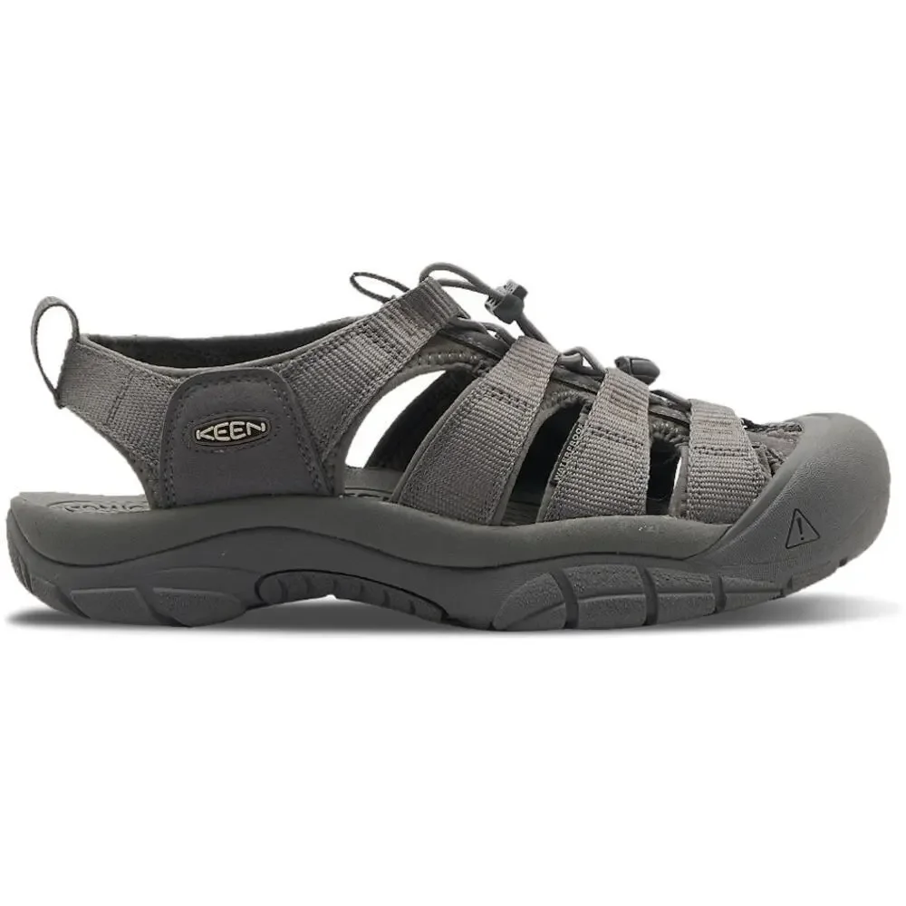 KEEN Men's Gray Newport H2 Leather Flats Sandals Size 9.5